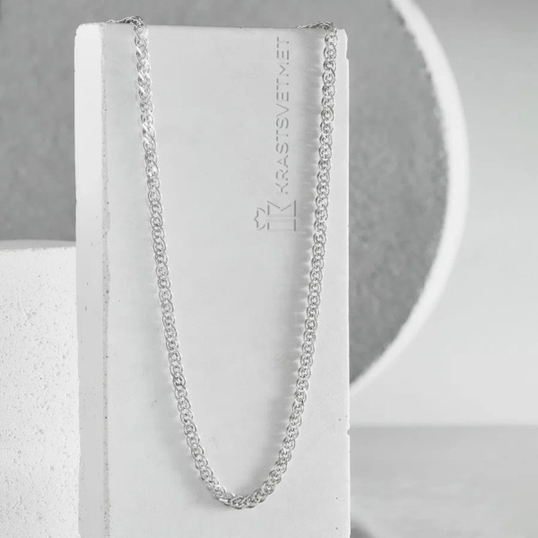 Цепь из серебра 925, плетение «Нонна»